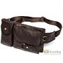 Кожаная мужская сумка на пояс: солидно и надежно